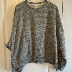 VS PINK crew neck sweatshirt. Super soft. Heathered grey. GUC.
